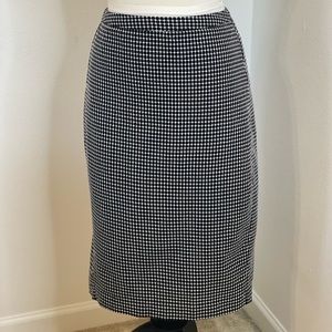 Merona business skirt, black/white, Size 10